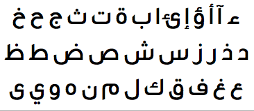 arabic fonts for mac